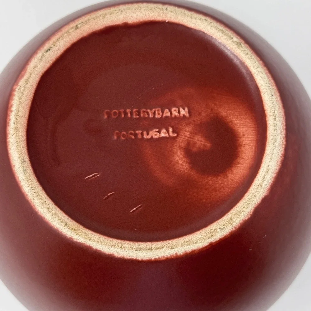 Pottery Barn Portugal Ceramic Vase – Red Brown
